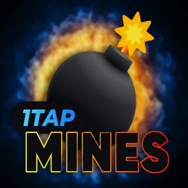 1Tap Mines logo – Casino Games by Turbo Games at Rainbet Casino