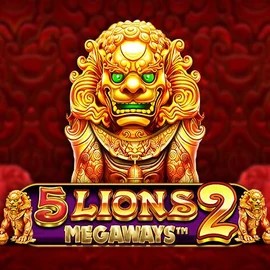5 Lions Megaways 2 online game logo by Pragmatic Play on rainsbet.eu