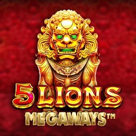 5 Lions Megaways slot visual from Pragmatic Play available on rainsbet.eu
