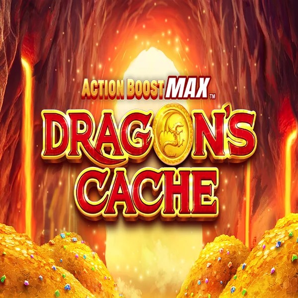 Action Boost Max Dragon's Cache casino game by SpinPlay Games – featured logo at Rainbet Casino