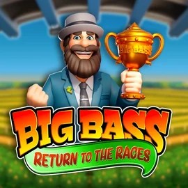 Slots logo of Big Bass Return to the Races from Pragmatic Play at Rainbet Casino