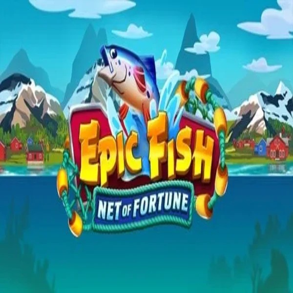 Epic Fish Net of Fortune online game logo by Quickspin on rainsbet.eu