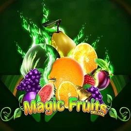 Magic Fruits Deluxe slot logo by Wazdan at Rainbet Casino