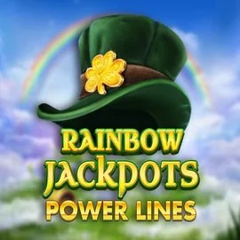 Rainbow Jackpots Power Lines online game logo by Red Tiger Gaming on rainsbet.eu