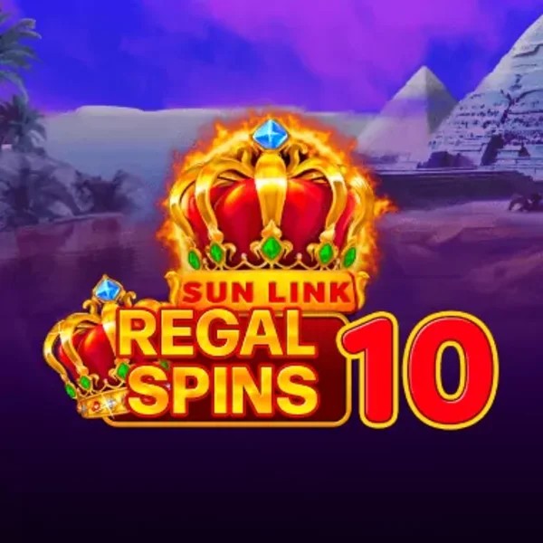 Regal Spins 10 online game logo by PatePlay on rainsbet.eu