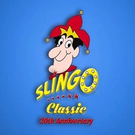 Slingo Classic 20th Anniversary casino game by Slingo – featured logo at Rainbet Casino
