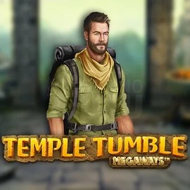Temple Tumble Megaways slot logo by Relax Gaming at Rainbet Casino