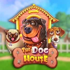 The Dog House slot logo by Pragmatic Play at Rainbet Casino