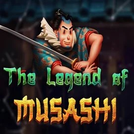 The Legend of Musashi slot logo by Peter & Sons at Rainbet Casino