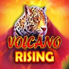 Volcano Rising slot logo by RubyPlay at Rainbet Casino